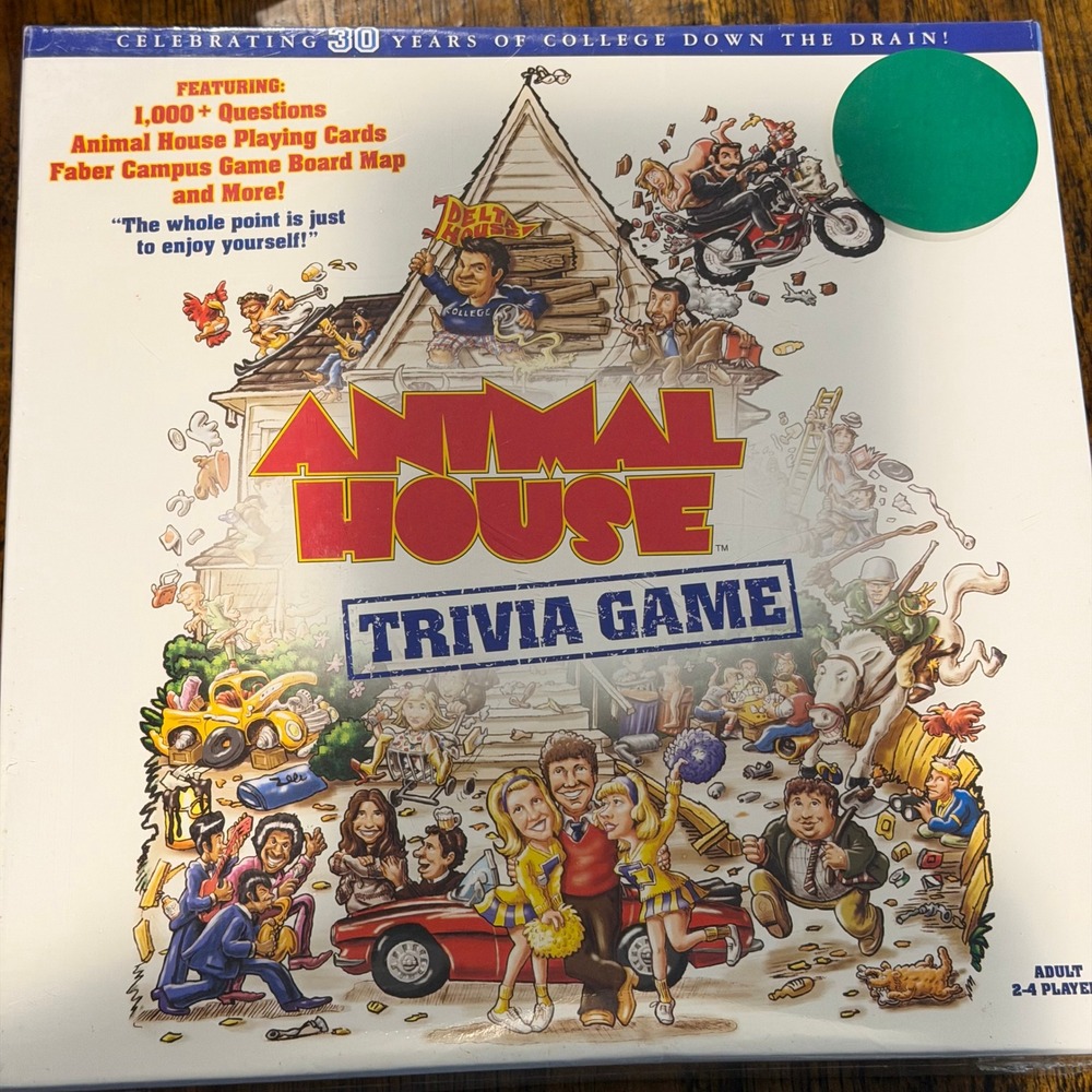 Animal House Trivia Board Game USAopoly 30th Anniversary New Sealed 2008 Movie